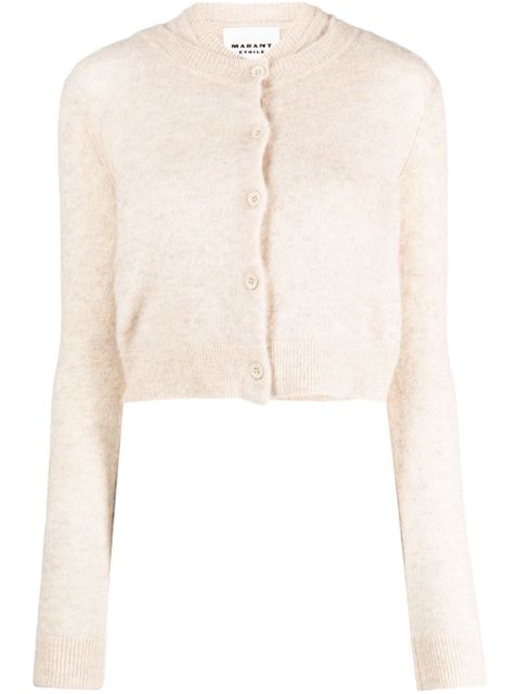 MARANT ÉTOILE Amenita cropped cardigan - Neutrals - zdjęcie produktu nr 1