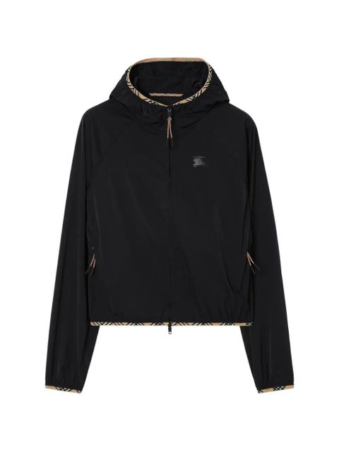 Burberry stretch nylon hooded jacket - Black - zdjęcie produktu nr 1