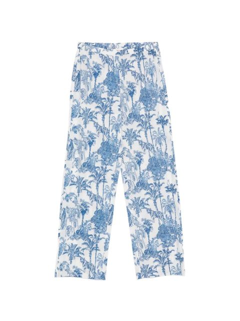 MC2 Saint Barth Inez elastic-waistband trousers - White - zdjęcie produktu nr 1