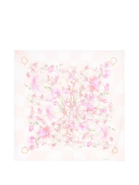 Ferragamo floral shawl - Neutrals - zdjęcie produktu nr 1