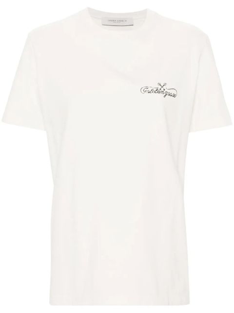 Golden Goose logo-print cotton T-shirt - White - zdjęcie produktu nr 1