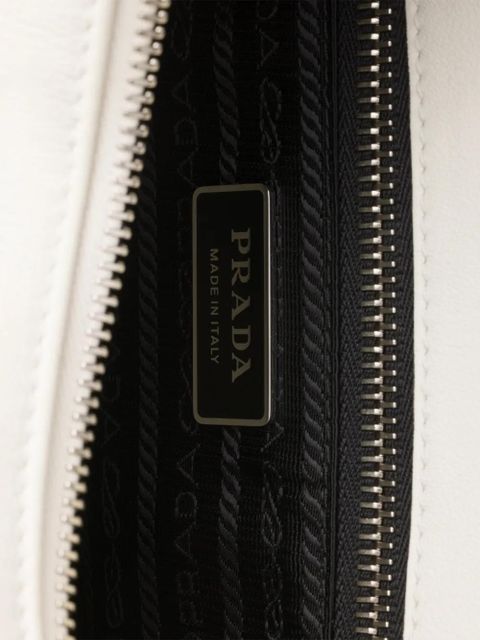 Prada Fold large leather shoulder bag - Neutrals