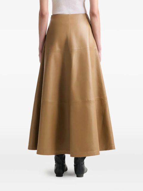 Altuzarra A-line leather skirt - Neutrals - zdjęcie produktu nr 2
