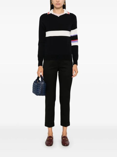 ETRO cropped wool trousers - Black