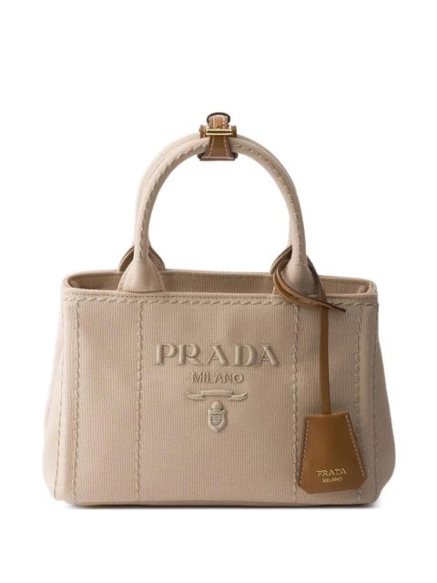 Prada Jardinière cotton canvas mini-bag - Neutrals - zdjęcie produktu nr 1