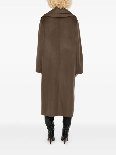 Róhe double-breasted shawl-collar coat - Brown