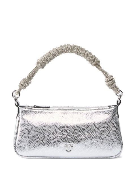 PINKO crystal-embellished shoulder bag - Silver - zdjęcie produktu nr 1