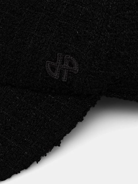 Patou czapka z daszkiem z dodatkiem wełny kolor czarny AC1110223