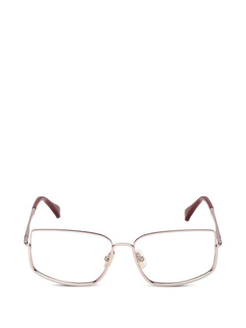 Max Mara Eyewear rectangle frame glasses - Silver - zdjęcie produktu nr 1