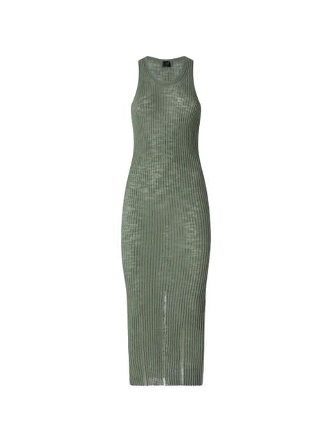 PINKO ribbed sleeveless dress - Green - zdjęcie produktu nr 1