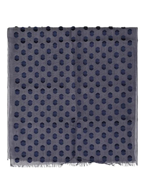 Longchamp fringed scarf - Blue - zdjęcie produktu nr 1