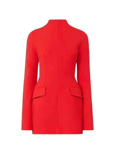 Sportmax Tefrite high-neck flap-pocket dress - Red - zdjęcie produktu nr 2