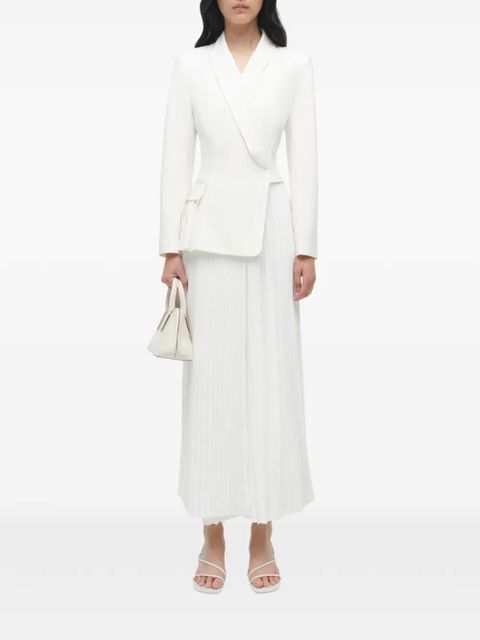 Simkhai Alexandra pleated blazer dress - White