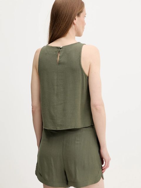 Answear.LAB komplet z lnem damski kolor zielony - zdjęcie produktu nr 2