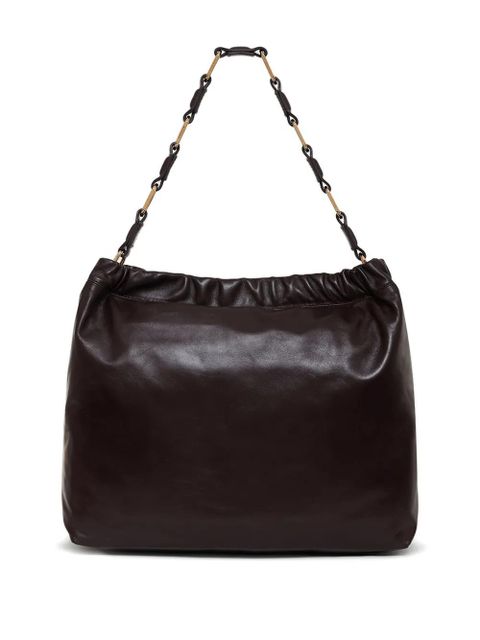 ANINE BING Kate logo-embossed shoulder bag - Red