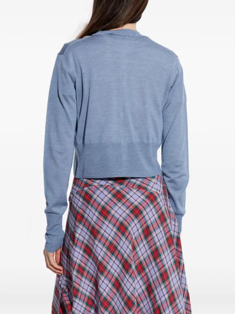 Vivienne Westwood buttoned logo cardigan - Blue