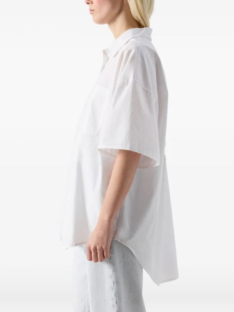 American Vintage Havanarow buttoned-up pocket-detail cotton shirt - White