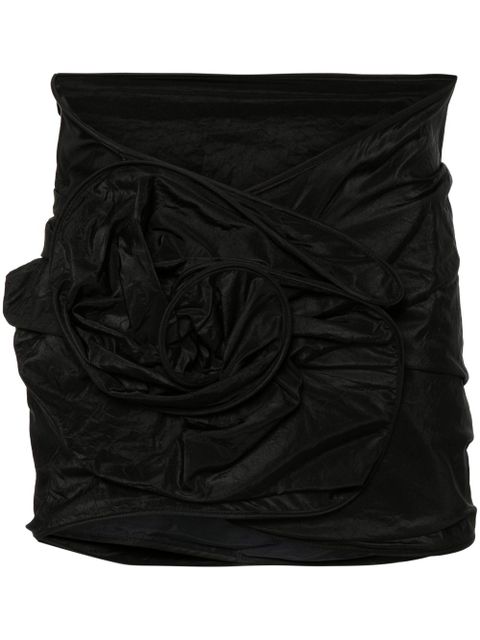 Magda Butrym 3D-rose mini skirt - Black - zdjęcie produktu nr 1