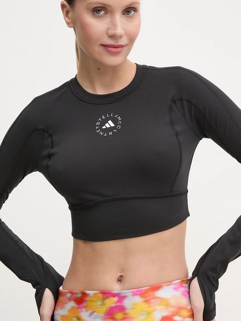 adidas by Stella McCartney longsleeve treningowy TrueStrenght kolor czarny IW3859