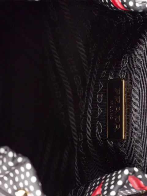Prada Re-Nylon polka-dot pouch - Black