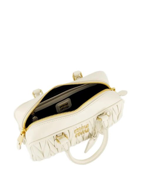 Miu Miu Arcadie leather tote bag - Neutrals - zdjęcie produktu nr 2