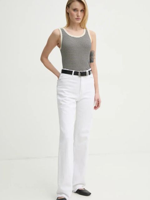 Marc O'Polo top kolor beżowy 502208450067