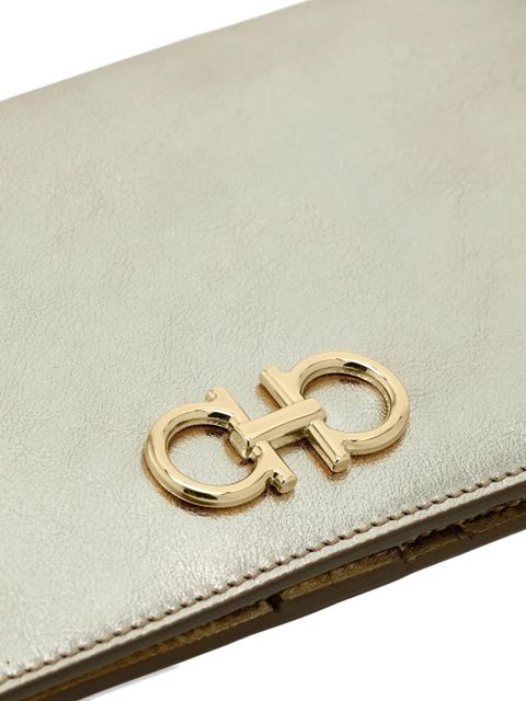Ferragamo gancini buckle continental wallet - Gold
