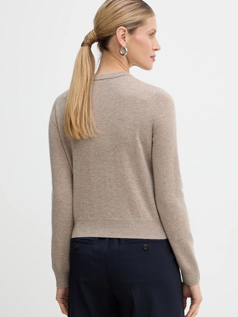Weekend Max Mara kardigan wełniany NEBBIA damski kolor beżowy lekki 2615341021600 - zdjęcie produktu nr 2