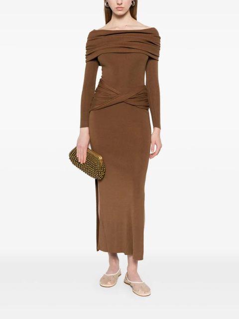 Aya Muse knitted maxi dress - Brown - zdjęcie produktu nr 2