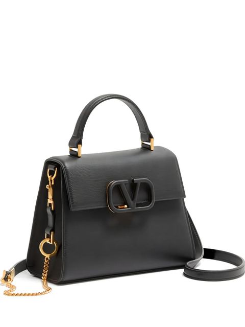 Valentino Garavani VSling grainy leather shoulder bag - Black - zdjęcie produktu nr 1