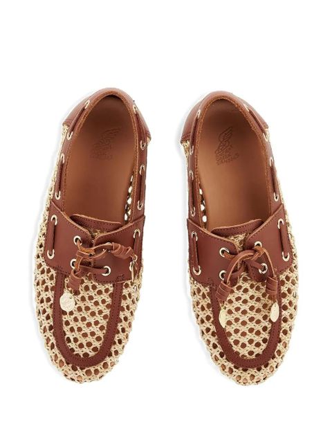 Ancient Greek Sandals Pliaria boat shoes - Brown