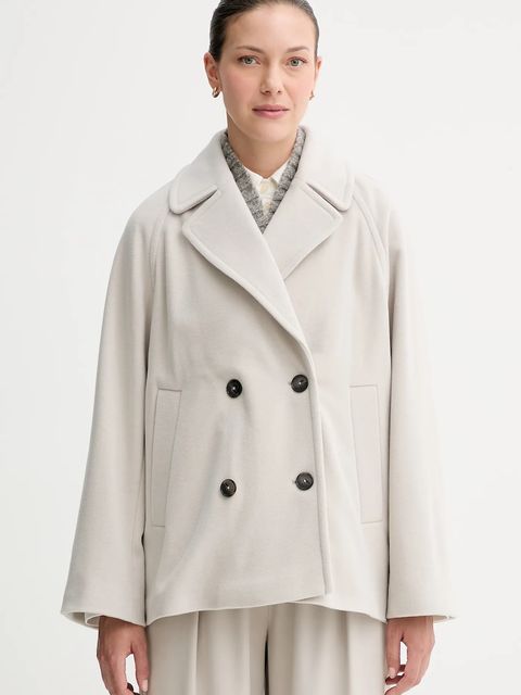 Marc O'Polo płaszcz z wełną kolor szary 508017570119 - zdjęcie produktu nr 1