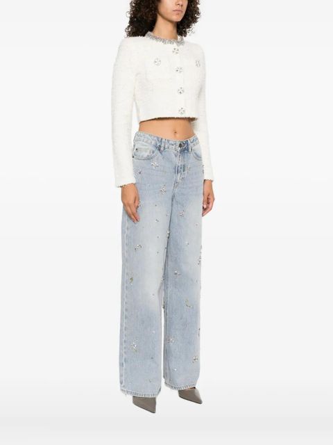 Self-Portrait embellished-buttons cardigan - Neutrals - zdjęcie produktu nr 2