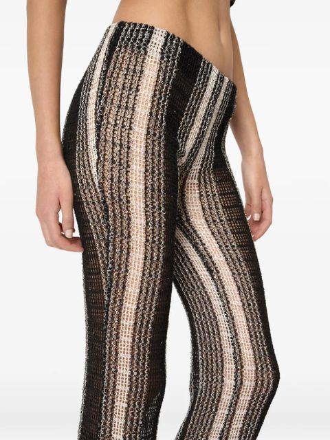 Missoni striped-pattern halterneck top - Black