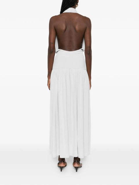 Aya Muse Spoe pleated midi dress - Grey