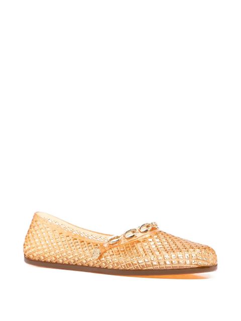 Ancient Greek Sandals Iro shell-embellishment ballet flats - Neutrals - zdjęcie produktu nr 2