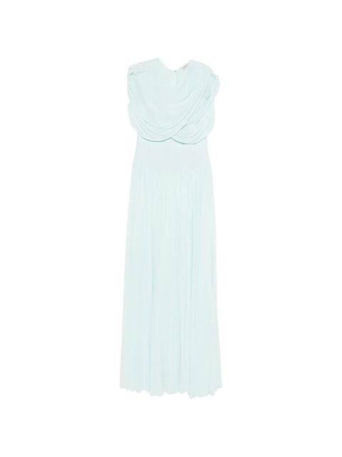 Simkhai draped-detail maxi dress - Blue - zdjęcie produktu nr 1