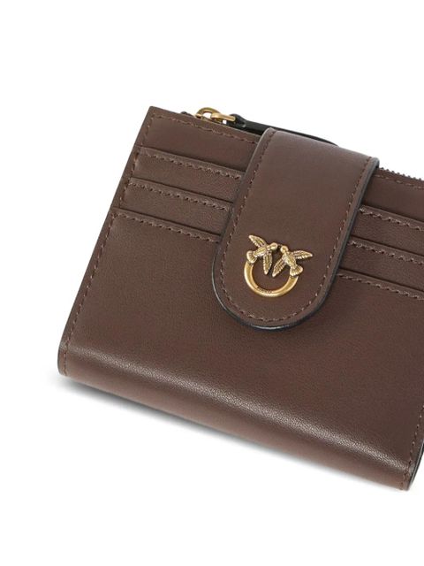 PINKO leather flap wallet - Brown