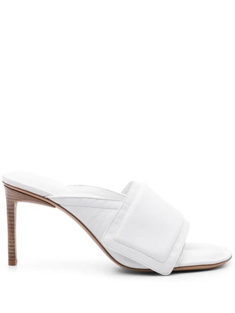 Jacquemus Les Mules Aqua 80mm leather mules - White
