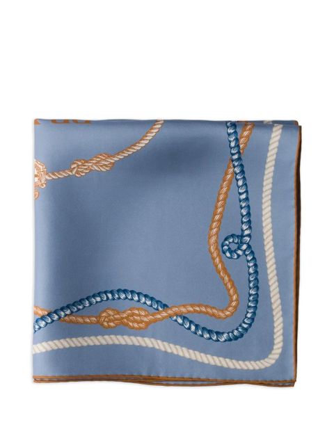 Prada silk scarf - Blue - zdjęcie produktu nr 2