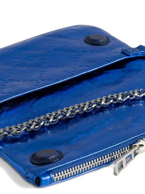 Zadig&Voltaire Rock quilted chain shoulder bag - Blue