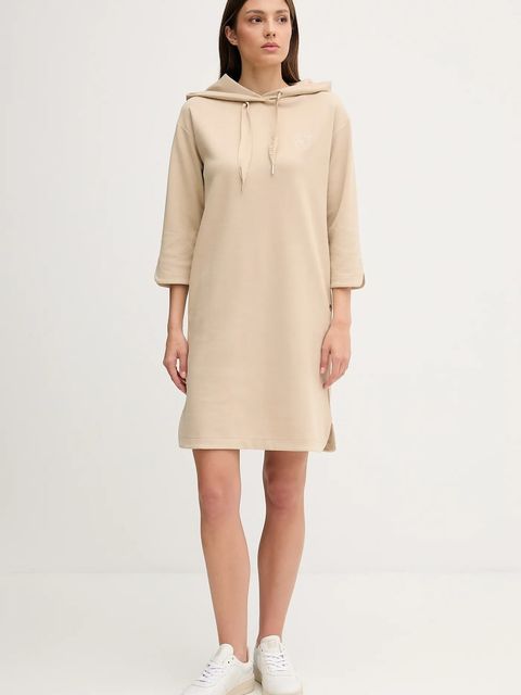 Joop! sukienka kolor beżowy mini prosta 30047772