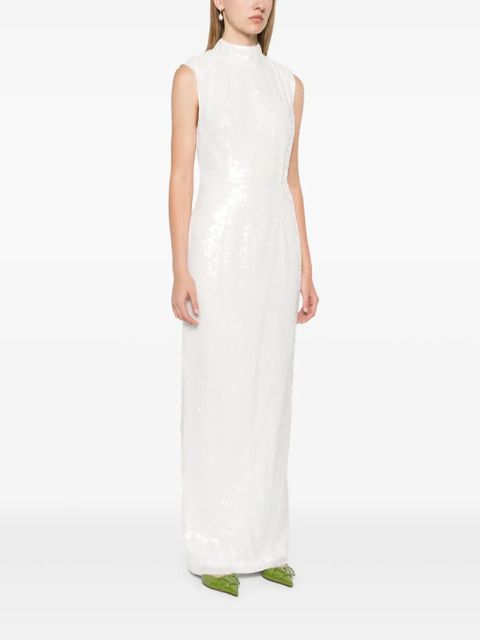 ROTATE BIRGER CHRISTENSEN sequinned maxi dress - White