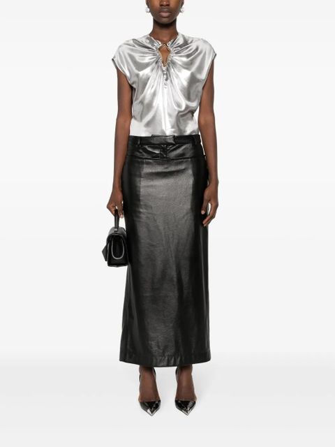 Lanvin embellished lamé top - Silver - zdjęcie produktu nr 2