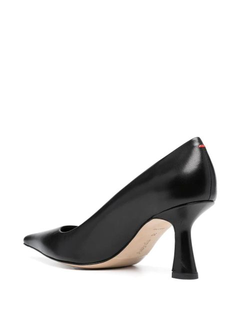 Aeyde 80mm pointed-toe leather pumps - Black