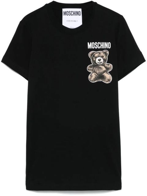 Moschino Leo Teddy-print T-shirt - Black - zdjęcie produktu nr 1