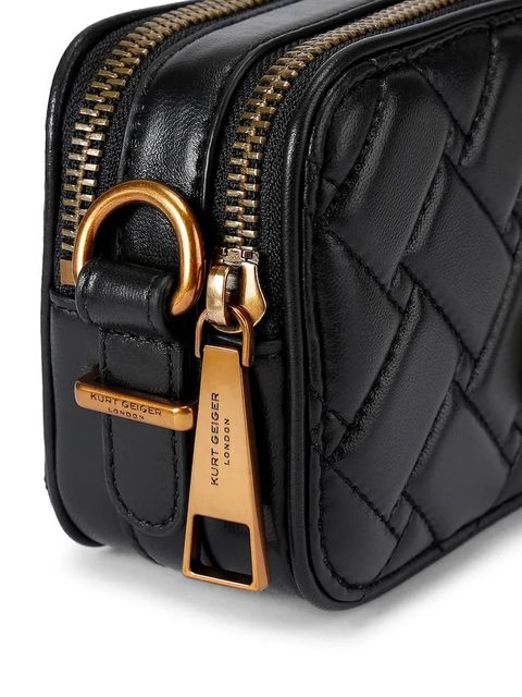 Kurt Geiger London torebka skórzana Kensington kolor czarny 5389100109