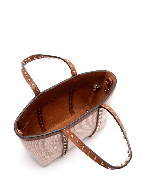 Valentino Garavani check-pattern tote bag - Brown