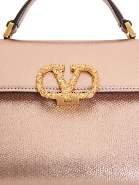 Valentino Garavani mini Vsling leather tote bag - Pink
