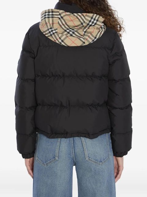 Burberry concealed-hood puffer jacket - Black